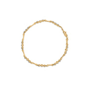 Bids.com 10k Gold 1/3 Cttw Diamond Miracle Set Alternating Bar and Link Bracelet (I-J Color, I1-I2 Clarity) - 7.75" Inches Bracelets White Smoke YellowWhite.Gold / 7.75