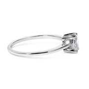 Bids.com 14K White Gold 1/2 Cttw Oval Lab Grown Diamond 4 Prong Solitaire Engagement Ring (F-G Color, VS2-SI1 Clarity) - Size 7 Rings White Smoke 7 / White.Gold,9 / White.Gold,6 / White.Gold,8 / White.Gold,5 / White.Gold