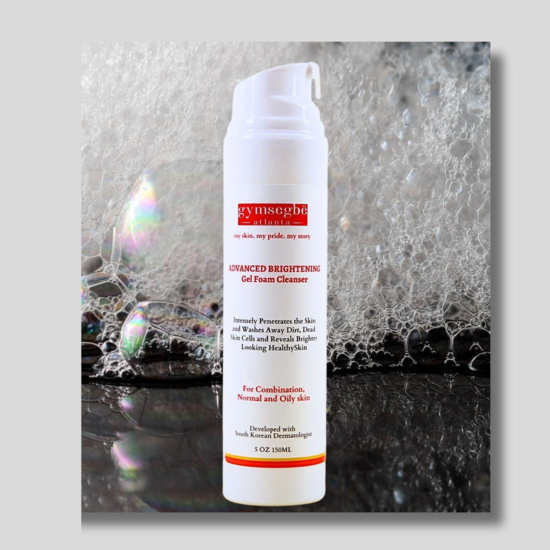 gymsegbë Advanced Brightening Gel Foam Cleanser | Rice Extract Anti-Aging Facial Dark Gray 1 Bottle,2 bottles Save $1.99,3 Bottles Save $5.98,4 Bottles Save $7.97