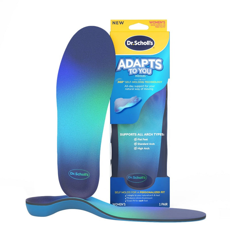 Dr. Scholl's Dr. Scholl's® Adapt To You Women's Insoles – 1 Pair Foot Care White Smoke