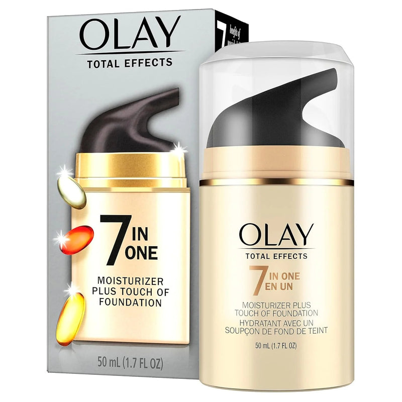 Olay Olay Moisturizer Plus Touch Of Foundation, 7 In One 1.7 Fl Oz Lotion & Moisturizer White Smoke
