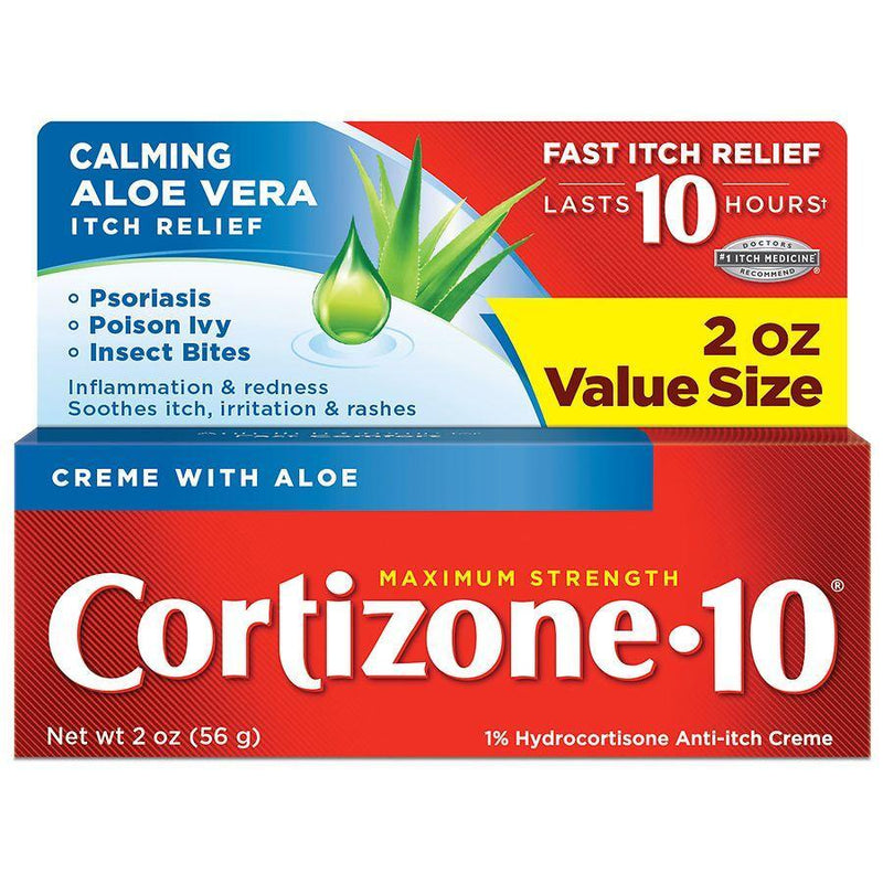 Cortizone-10 Cortizone-10 1% Hydrocortisone Anti-itch Creme Maximum Strength First Aid Alice Blue