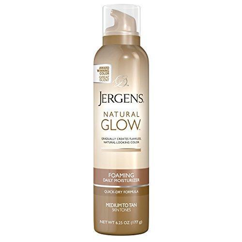 Jergens Jergens Natural Glow Daily Moisturizer, Foaming, Medium To Tan Skin Tones Lotion & Moisturizer White Smoke