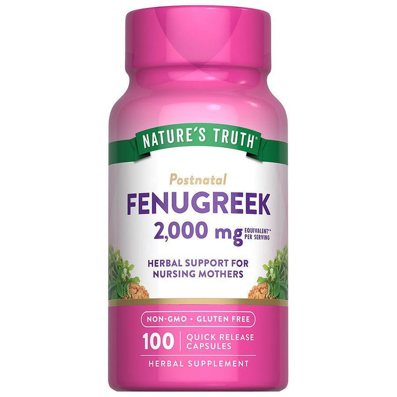 Nature's Truth Nature's Truth Fenugreek 610 Mg Herbal Supplement - 100 Capsules Vitamins & Supplements White Smoke