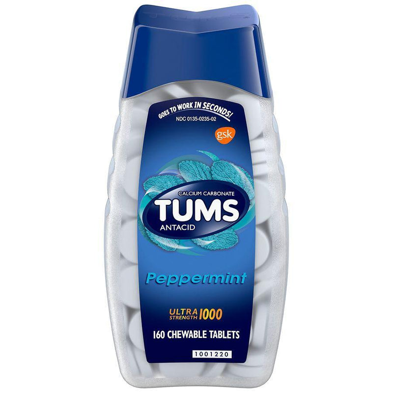 Tums Tums Antacid Chewable Tablets, Ultra Strength For Heartburn Relief, Peppermint Health & Beauty White Smoke