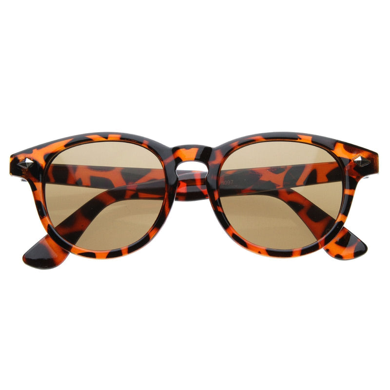zeroUV Retro Dapper P3 Key Hole Horned Rim Sunglasses 8308 Sunglasses White Smoke Black Smoke,Black Blue,Tortoise Smoke,Tortoise Amber