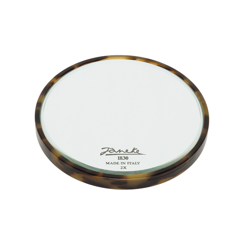 KOH-I-NOOR Beauty USA Janeke Tokyo Compact Mirror with Leather Case – Portable Purse Mirror Mirror Lavender
