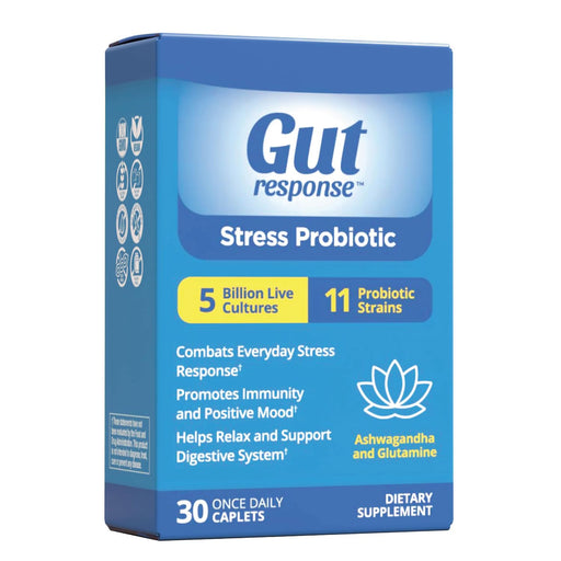 Gut Response Gut Response Stress Probiotic Caplets Vitamins & Supplements Steel Blue