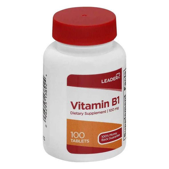 Leader Leader® Vitamin B-1 100mg tablets 10 0ct Vitamins & Supplements Light Gray