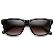 zeroUV European Dapper Square Aviator Sunglasses 8818 Sunglasses White Smoke Black Lavender