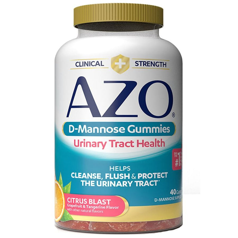 AZO AZO D-Mannose Urinary Tract Health Gummies Citrus Blast Vitamins & Supplements White Smoke