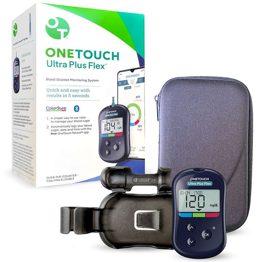 OneTouch OneTouch Ultra Plus Flex, Blood Glucose Monitoring System 1EA Blood Glucose Test Strips White Smoke