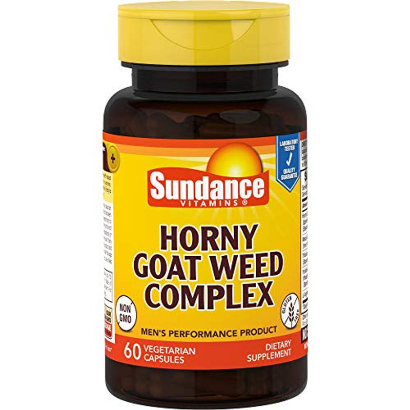 Sundance Sundance Vitamins Horny Goat Weed Complex - 60 Capsules Vitamins & Supplements Black