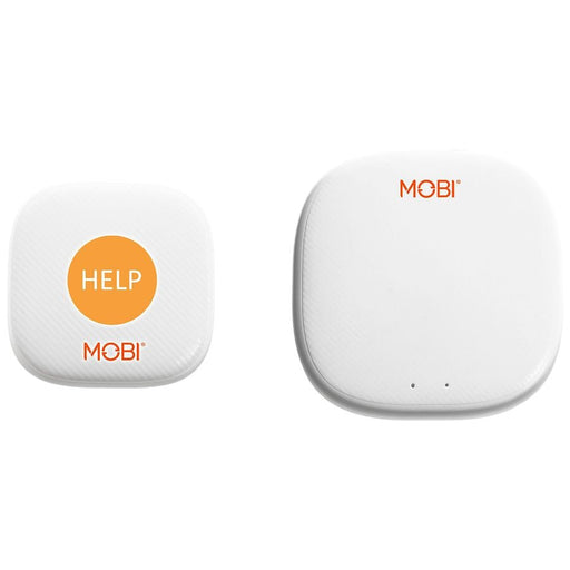 MOBI Connect MOBI Connect Smart Wi-Fi Caregiver Support Monitoring System & Alert Button Medical Alarm Systems White Smoke