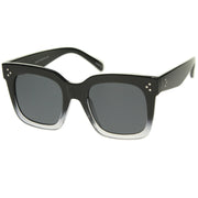 zeroUV Bold Oversize Square Horned Rim Flat Lens Sunglasses A252 Sunglasses White Smoke Black Clear Smoke,Tortoise Blue Lavender,Shiny Black Smoke,Black Tortoise Lavender,Yellow Tortoise Amber,Off-White Smoke,Tortoise Brown (Polarized),Solid Nude Amber,Coral Smoke,Clear Brown Smoke,Black / Silver Mirror (Polarized),Black Tortoise / Lavender,
