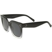 zeroUV Bold Oversize Square Horned Rim Flat Lens Sunglasses A252 Sunglasses White Smoke Black Clear Smoke,Tortoise Blue Lavender,Shiny Black Smoke,Black Tortoise Lavender,Yellow Tortoise Amber,Off-White Smoke,Tortoise Brown (Polarized),Solid Nude Amber,Coral Smoke,Clear Brown Smoke,Black / Silver Mirror (Polarized),Black Tortoise / Lavender,