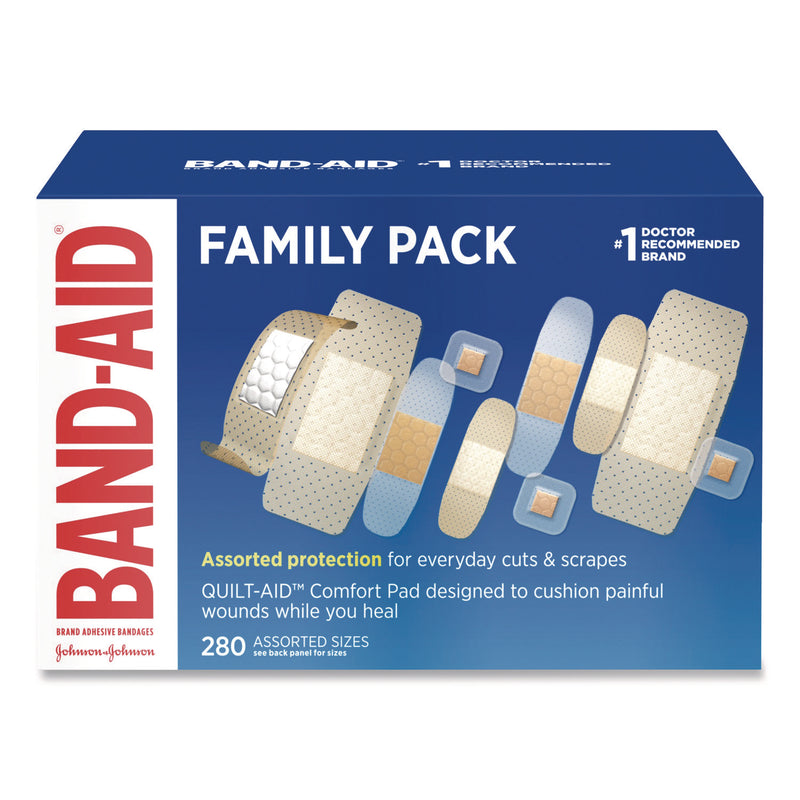 Band-Aid Band-Aid Brand Adhesive Bandage Family Variety Pack, Sheer And Clear Bandages, Assorted Sizes Medical Tape & Bandages Dark Slate Blue
