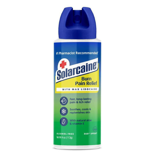 Solarcaine Solarcaine Burn Pain Relief With Max Lidocaine, 4 Oz First Aid White Smoke