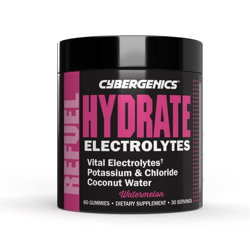 Cybergenics Cybergenics Hydrate Gummies, Vital Electrolytes, Supports Recovery, 60 Gummies Vitamins & Supplements White Smoke