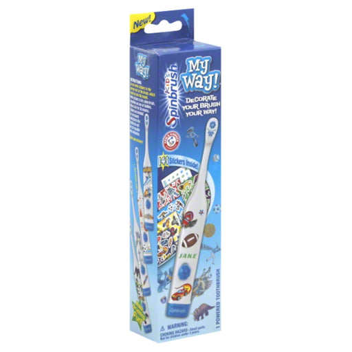 Arm & Hammer Arm & Hammer Kid's Spinbrush My Way! Soft Powered Toothbrush Oral Care White Smoke