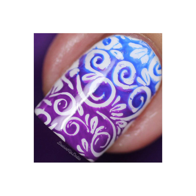 UberChic Beauty Collection 27 Stamping Plate Light Slate Gray