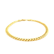 Bids.com 4.5mm 14k Yellow Gold Miami Cuban Semi Solid Bracelet Bracelets White Smoke 8.5 / Yellow Gold