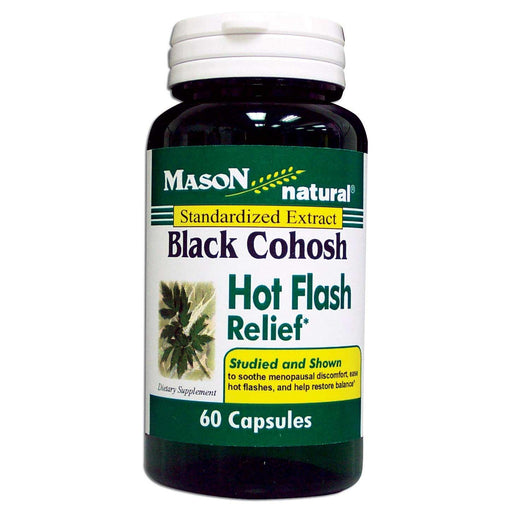 Mason Natural Mason Natural Black Cohosh Hot Flash Relief Standardized Extract Capsules 60 Vitamins & Supplements Black