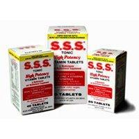 S.S.S Company , (S.S.S Company) Sss Tonic Tablets Vitamins & Supplements White Smoke