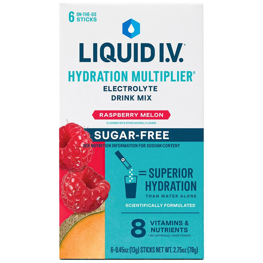 Liquid I.V. Liquid I.V. 6 Ct Sugar Free Raspberry Melon Case Melons Lavender