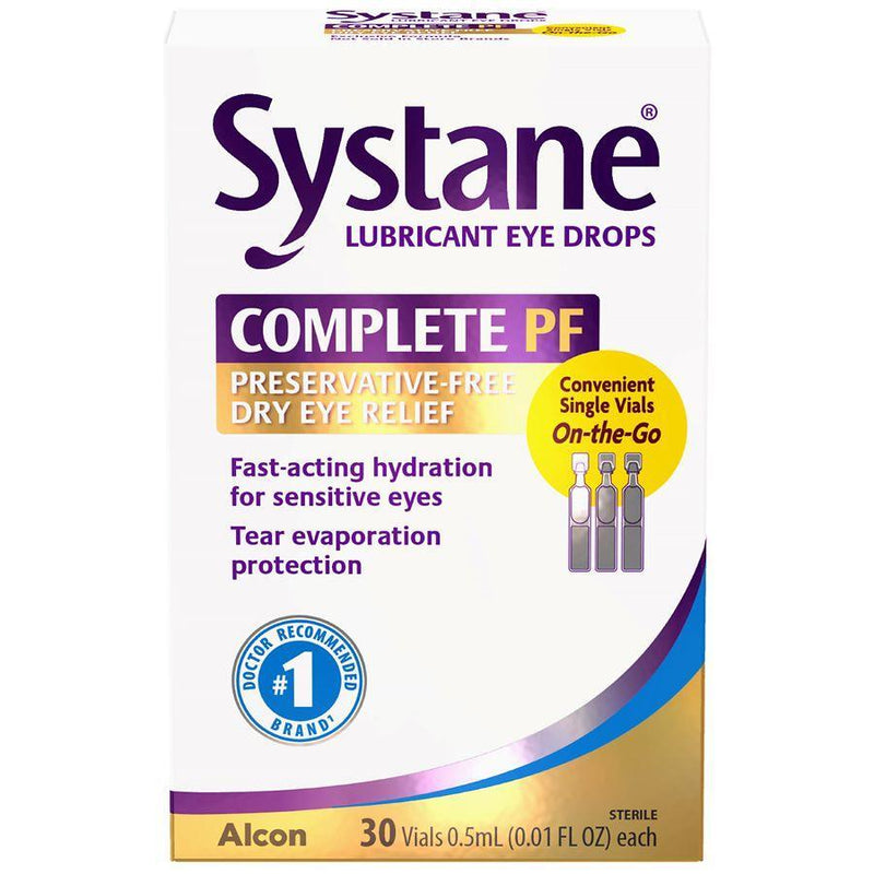 Systane Systane Complete Preservative Free Lubricant Eye Drops Eye Drops & Lubricants White Smoke