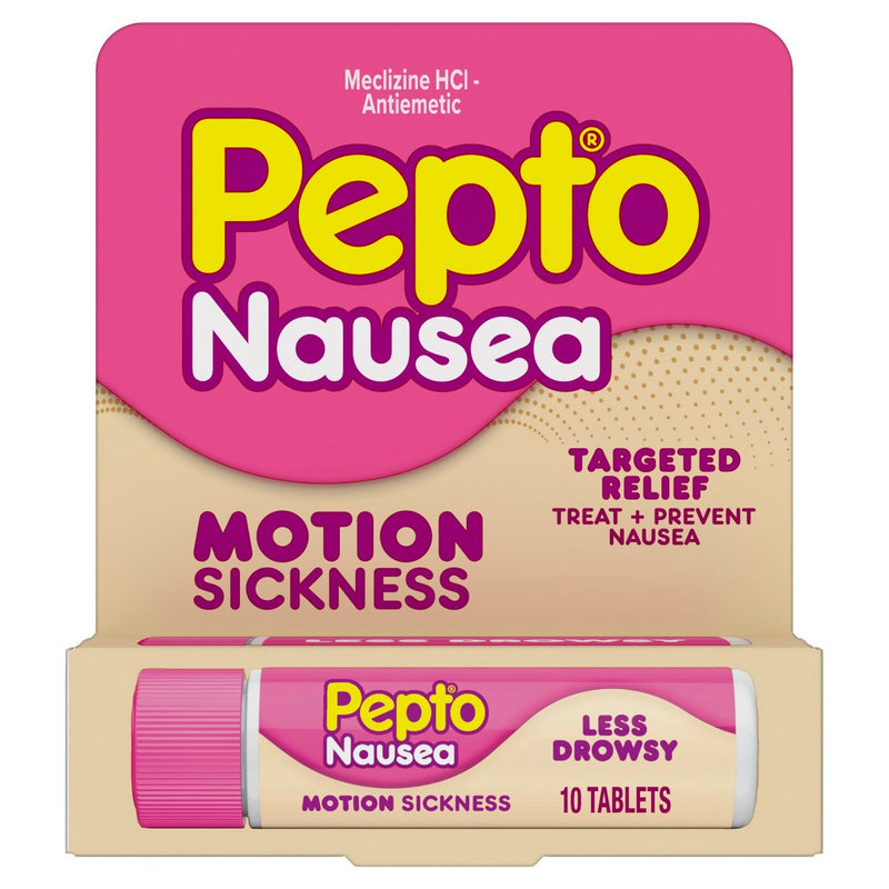 Pepto-Bismol Pepto-Bismol® Motion Sickness Relief Tablets – 10 Count Health & Beauty Pale Violet Red