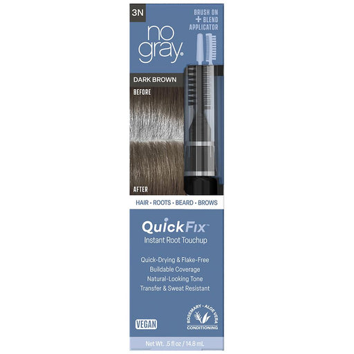 No Gray No Gray QuickFix Instant Root Touchup, Dark Brown Hair Color Slate Gray