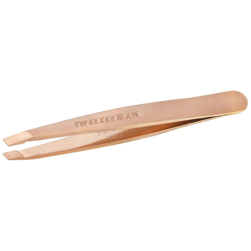 Tweezerman Tweezerman Rose Gold Mini Slant Tweezer - 1023373 Tweezers White Smoke
