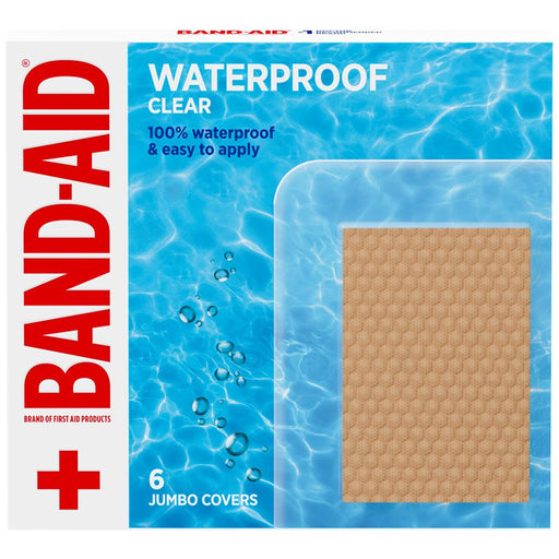 Band-Aid Brand Band-Aid Waterproof Ap 6  Jumbo First Aid Dark Khaki
