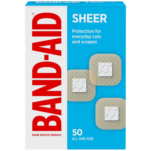 Band Aid Brand Band Aid Brand Band-Aid Adhesive Sheer Sports Bandages - All One Size - 50ct Health & Beauty Dark Turquoise