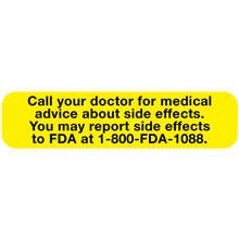 0 FDA Drug Reaction Label Medicine & Drugs Yellow