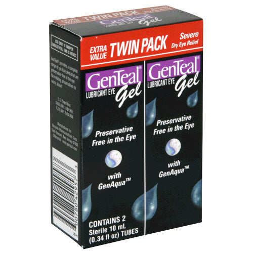 GenTeal GenTeal Lubricant Eye Gel, Severe, 2 Pack, 0.34-Ounces Each Eye Drops & Lubricants Black
