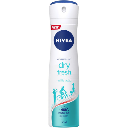 Nivea Nivea Dry Fresh Antiperspirant Deodorant Spray For Women 150 Ml Bath & Body White Smoke