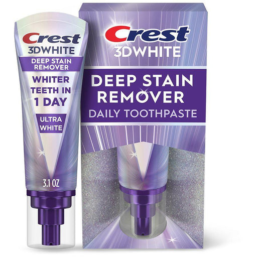 Crest Crest 3DWhite Brilliance Deep Stain Remover Ultra White Toothpaste 3.1 oz Toothpaste White Smoke