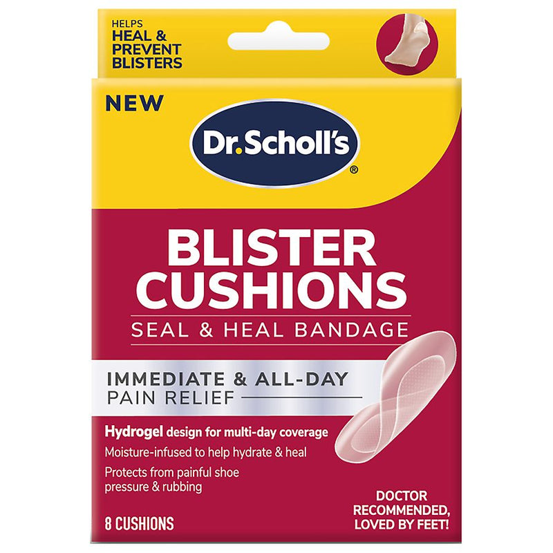 Dr. Scholl's Dr. Scholl's® Hydrogel Blister Cushions – Seal & Heal Technology (Mixed Sizes) Ottoman Cushions Maroon