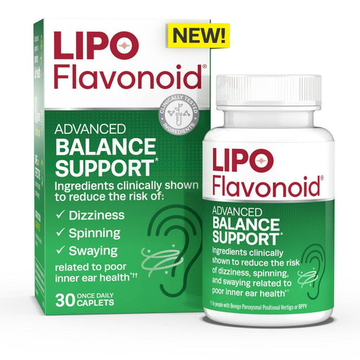 Lipo-Flavonoid Lipo-Flavonoid Advanced Inner Ear Balance Support Supplement Caplets - 30ct Health & Beauty White Smoke