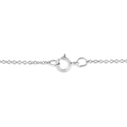 Bids.com .925 Sterling Silver Prong-Set Diamond Accent Bold Cross 18" Pendant Necklace (I-J Color, I1-I2 Clarity) Necklaces White Smoke White.Sterling Silver / 18