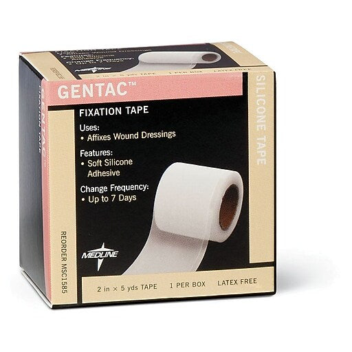 Gentac Gentac Tape, Dressing, 0.8 Office Tape White Smoke