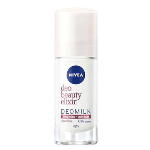 Nivea Nivea Deo Beauty Elixir Deomilk Sensitive Ball Antiperspirant Deodorant Roll-on 40 Ml Bath & Body White Smoke