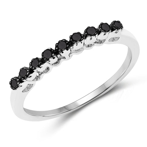 Bids.com 0.32 Carat Genuine Multi Diamond .925 Sterling Silver Ring Rings White Smoke size 6.00,size 7.00,size 8.00,size 9.00
