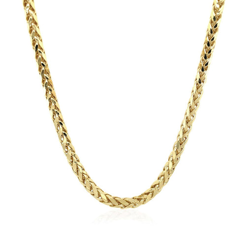 Bids.com 3.15mm 14k Yellow Gold Diamond Cut Round Franco Chain Necklaces White Smoke 18 / Yellow Gold,20 / Yellow Gold,24 / Yellow Gold