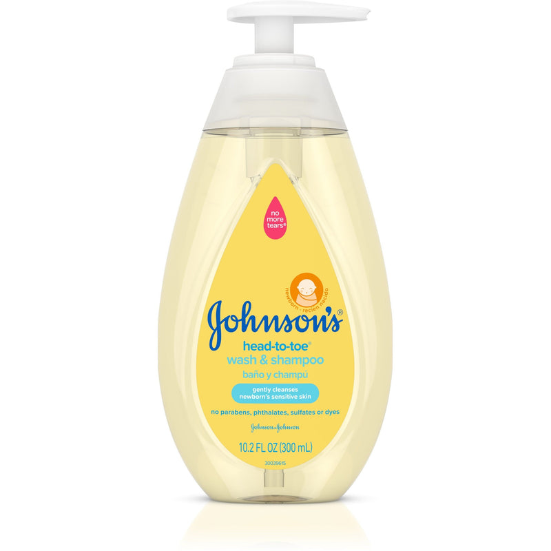 Johnson's Johnson's Head-To-Toe Tearless Gentle Baby Wash & Shampoo, 10.2 Fl. Oz Shampoo White Smoke