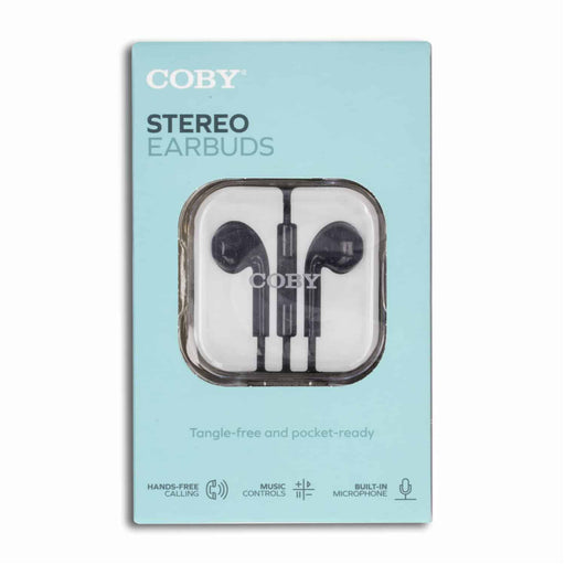 0 Coby Wired  Earbuds Cables Light Blue