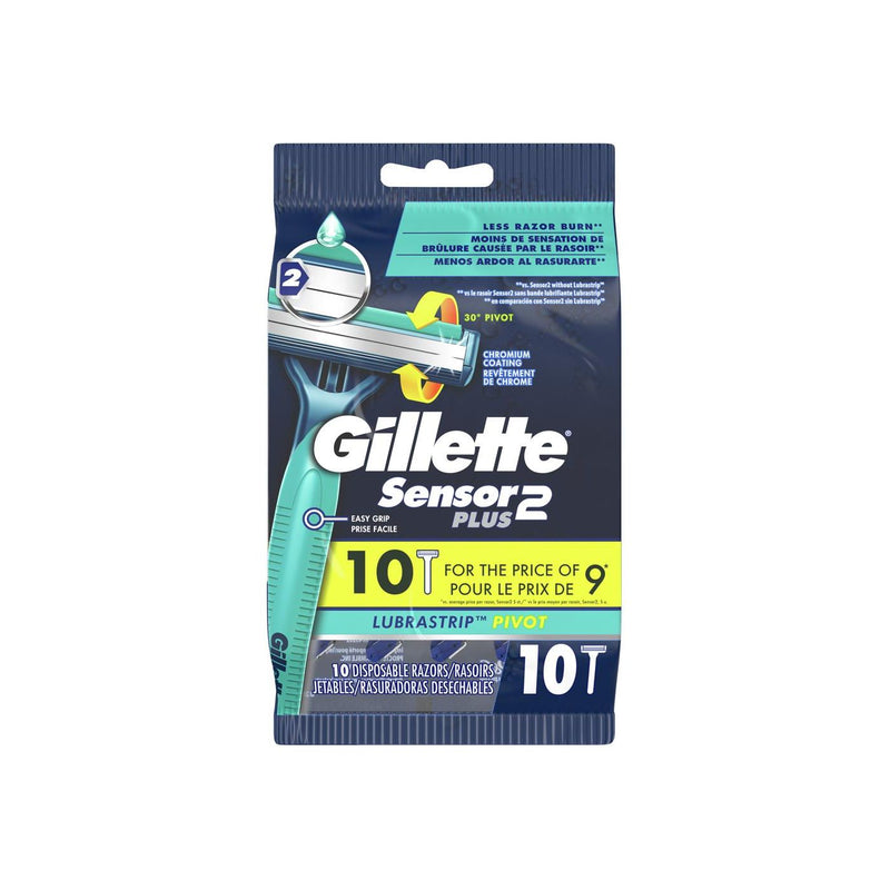 Gillette Gillette Sensor2 Plus Pivoting Head Men's Disposable Razors Shaving & Grooming Dark Slate Gray
