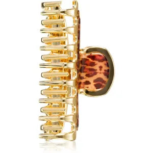 0 Janeke Hair-Clip Leopard Claw Clip 7x2,6 Cm 1 Pc Hair Claws & Clips White Smoke